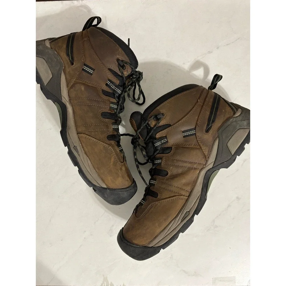 Keen Men's 13EE Brown Utility Detroit XT Steel Toe Leather Work Boots Workwear